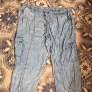 Mossimo blue drawstring jeans